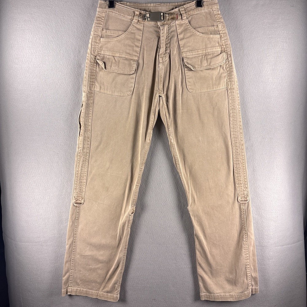 Gramicci Utility Hiking Pants Womens 4 (28x30) Hiking Pockets Camo Belted
